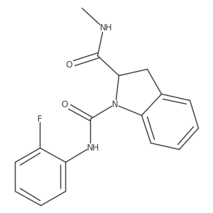 N1-(2-fluorophenyl)-N2-methylindoline-1,2-dicarboxamide Structure