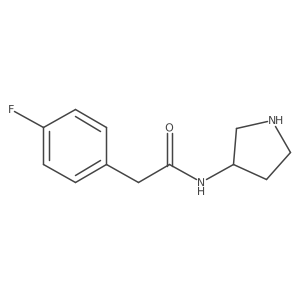 4-Fluoro-N-3-pyrrolidinylbenzeneacetamide结构式