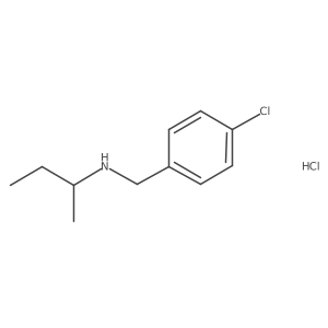 N-(4-Chlorobenzyl)-2-butanamine hydrochloride结构式