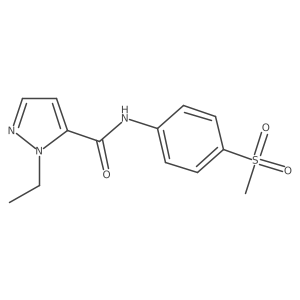 1-ethyl-N-(4-methanesulfonylphenyl)-1H-pyrazole-5-carboxamide Structure