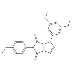 1-(3,5-dimethoxyphenyl)-5-(4-methoxyphenyl)-1,6a-dihydropyrrolo[3,4-d][1,2,3]triazole-4,6(3aH,5H)-dione结构式