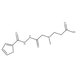 2-Thiophenecarboxylic acid, 2-[2-[(2-carboxyethyl)methylamino]acetyl]hydrazide结构式