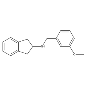 N-[(3-methoxyphenyl)methyl]-2,3-dihydro-1H-inden-2-amine结构式