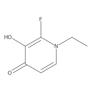 1-Ethyl-2-fluoro-3-hydroxypyridin-4-one Structure