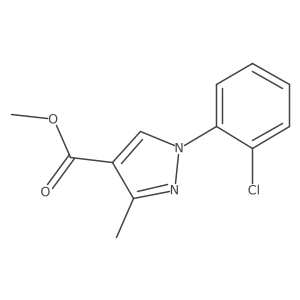 methyl 1-(2-chlorophenyl)-3-methyl-1H-pyrazole-4-carboxylate结构式