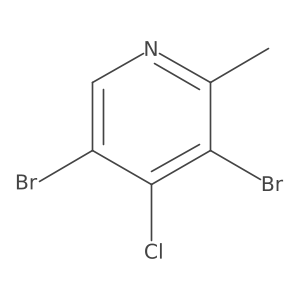 3,5-dibromo-4-chloro-2-methylPyridine Structure