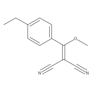 2-[(4-Ethylphenyl)-methoxymethylidene]propanedinitrile Structure