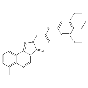 2-(7-methyl-3-oxo-[1,2,4]triazolo[4,3-c]quinazolin-2(3H)-yl)-N-(3,4,5-trimethoxyphenyl)acetamide结构式