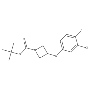 Tert-butyl 3-(3-chloro-4-fluorophenoxy)azetidine-1-carboxylate Structure