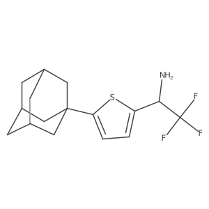 (I+/-S)-5-Tricyclo[3.3.1.13,7]dec-1-yl-I+/--(trifluoromethyl)-2-thiophenemethanamine Structure