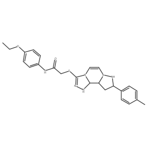 N-(4-ethoxyphenyl)-2-{[11-(4-methylphenyl)-3,4,6,9,10-pentaazatricyclo[7.3.0.0^{2,6}]dodeca-1(12),2,4,7,10-pentaen-5-yl]sulfanyl}acetamide Structure
