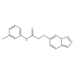 N-(3-chlorophenyl)-2-([1,2,4]triazolo[4,3-b]pyridazin-6-ylsulfanyl)acetamide Structure