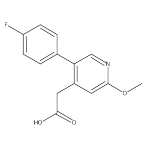 5-(4-Fluorophenyl)-2-methoxy-4-pyridineacetic acid Structure