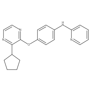 N-(4-(3-cyclopentylpyrazin-2-yloxy)phenyl)pyridin-2-amine结构式