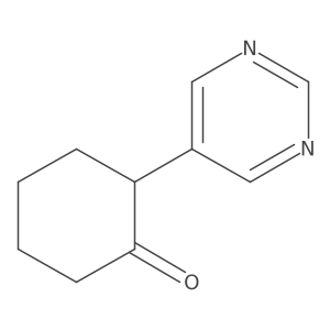 2-(Pyrimidin-5-yl)cyclohexan-1-one Structure