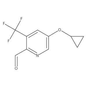 5-Cyclopropoxy-3-(trifluoromethyl)picolinaldehyde结构式