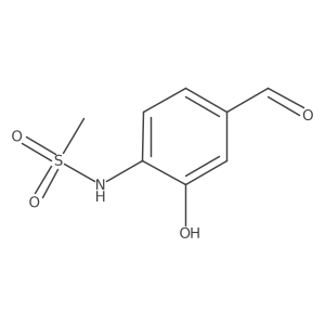 N-(4-Formyl-2-hydroxyphenyl)methanesulfonamide结构式