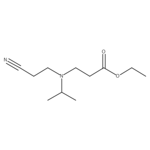 N-(2-Cyanoethyl)-N-(1-methylethyl)-I(2)-alanine ethyl ester Structure