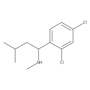 2,4-Dichloro-N-methyl-I+/--(2-methylpropyl)benzenemethanamine结构式
