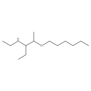 3-Pentanamine, N-ethyl-2-(hexyloxy)-结构式