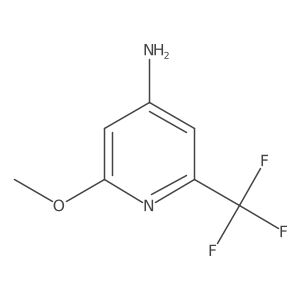 4-Amino-2-methoxy-6-(trifluoromethyl)pyridine结构式