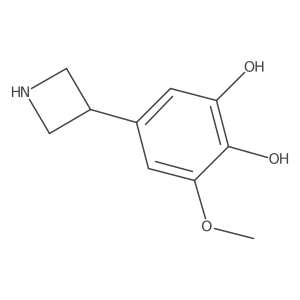 5-(Azetidin-3-yl)-3-methoxybenzene-1,2-diol结构式
