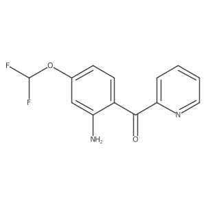 2-(2-Amino-4-(difluoromethoxy)benzoyl)pyridine结构式