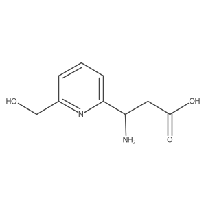 (3S)-3-amino-3-[6-(hydroxymethyl)pyridin-2-yl]propanoic acid Structure