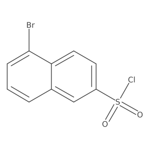 5-bromonaphthalene-2-sulfonyl Chloride结构式