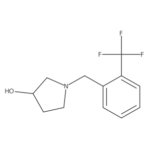 1-{[2-(Trifluoromethyl)phenyl]methyl}pyrrolidin-3-ol结构式
