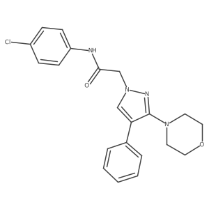 N-(4-chlorophenyl)-2-(3-morpholino-4-phenyl-1H-pyrazol-1-yl)acetamide Structure