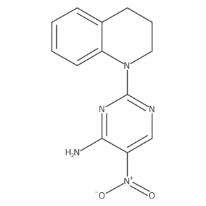 2-(3,4-dihydroquinolin-1(2H)-yl)-5-nitropyrimidin-4-amine Structure
