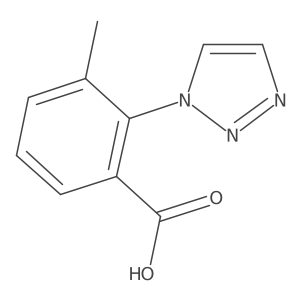 3-Methyl-2-(1H-1,2,3-triazol-1-yl)benzoic acid结构式
