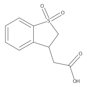 2-(1,1-Dioxo-2,3-dihydro-1lambda6-benzothiophen-3-yl)acetic acid Structure