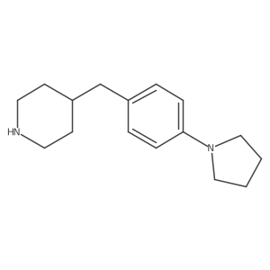 4-{[4-(Pyrrolidin-1-yl)phenyl]methyl}piperidine结构式