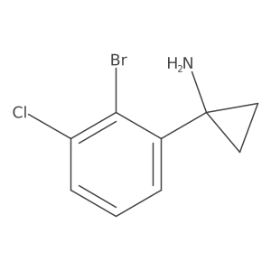Cyclopropanamine, 1-(2-bromo-3-chlorophenyl)- Structure