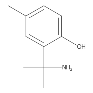 2-(2-Aminopropan-2-yl)-4-methylphenol结构式