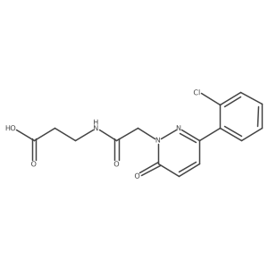 N-{[3-(2-chlorophenyl)-6-oxopyridazin-1(6H)-yl]acetyl}-beta-alanine Structure