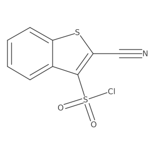 2-Cyano-1-benzothiophene-3-sulfonyl chloride Structure
