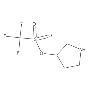 (S)-pyrrolidin-3-yl trifluoromethanesulfonate Structure