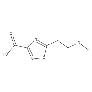 5-(2-Methoxyethyl)-1,2,4-oxadiazole-3-carboxylic acid结构式