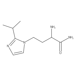 2-Amino-4-(2-isopropyl-1h-imidazol-1-yl)butanamide结构式