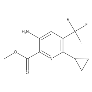 Methyl 3-amino-6-cyclopropyl-5-(trifluoromethyl)picolinate Structure
