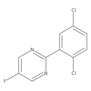 2-(2,5-Dichlorophenyl)-5-fluoropyrimidine Structure