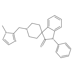 1'-((1-Methyl-1H-imidazol-2-yl)methyl)-1-phenylspiro[indoline-3,4'-piperidin]-2-one结构式