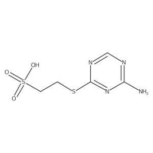 2-(4-Amino-1,3,5-triazin-2-yl)sulfanylethanesulfonic Acid Potassium Salt Structure