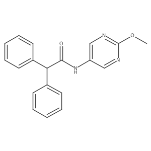 N-(2-methoxypyrimidin-5-yl)-2,2-diphenylacetamide结构式
