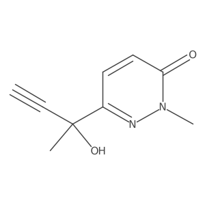 6-(2-Hydroxybut-3-yn-2-yl)-2-methylpyridazin-3-one Structure