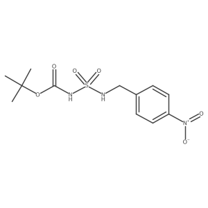 tert-butyl N-(4-nitrobenzyl)sulfamoylcarbamate结构式