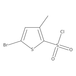 5-Bromo-3-methylthiophene-2-sulfonyl chloride结构式